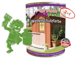 Wetterschutzfarbe 2in1 Gelbgrün RAL 6018