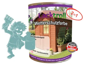 Wetterschutzfarbe 2in1 Pastelltürkis RAL 6034