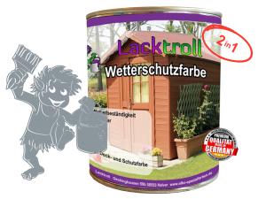 Wetterschutzfarbe 2in1 Silbergrau RAL 7001
