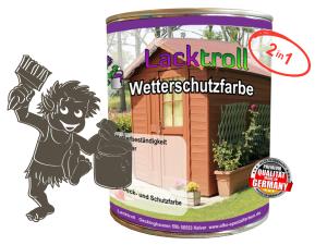 Wetterschutzfarbe 2in1 Braungrau RAL 7013