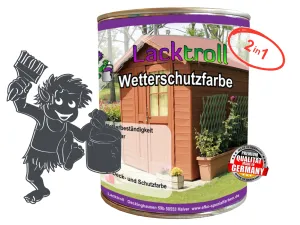 Wetterschutzfarbe 2in1 Graphitgrau RAL 7024