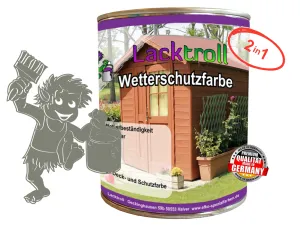 Wetterschutzfarbe 2in1 Zementgrau RAL 7033