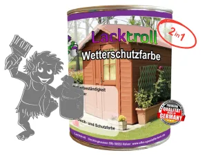 Wetterschutzfarbe 2in1 Staubgrau RAL 7037