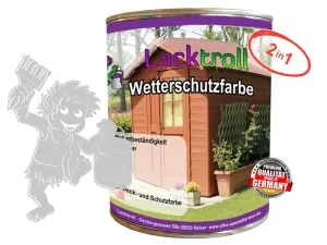 Wetterschutzfarbe 2in1 Telegrau 4 RAL 7047