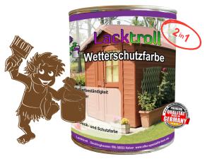 Wetterschutzfarbe 2in1 Olivbraun RAL 8008