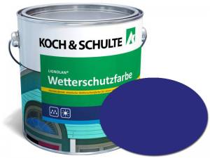 Wetterschutzfarbe Ultramarinblau RAL 5002 Lignolan®