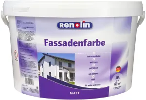 Fassadenfarbe matt | 10 L | Weiß - Renolin