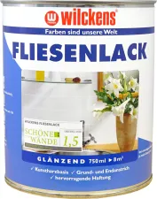 Fliesenlack glänzend | 750 ml | RAL 9001 Cremeweiß - Wilckens