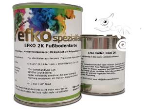 2K Fußbodenfarbe in Farben der RAL - Farbpalette