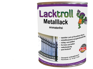 Metalllack in Farben der RAL - Farbpalette