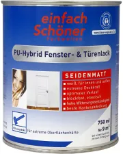 PU-Hybrid Fenster- & Türenlack seidenmatt | 750 ml | Weiß - einfach Schöner Farbwelten