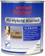 PU-Hybrid Klarlack glänzend | 750 ml - einfach Schöner Farbwelten