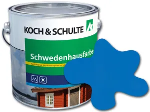 Schwedenhausfarbe Himmelblau