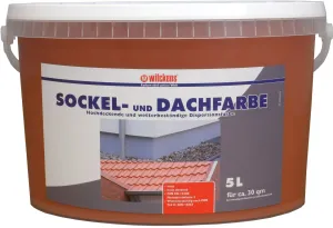 Sockel- & Dachfarbe matt | 5 L | Ziegelrot  - Wilckens