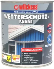 Wetterschutzfarbe seidenglänzend | 750 ml | RAL 6002 Laubgrün - Wilckens