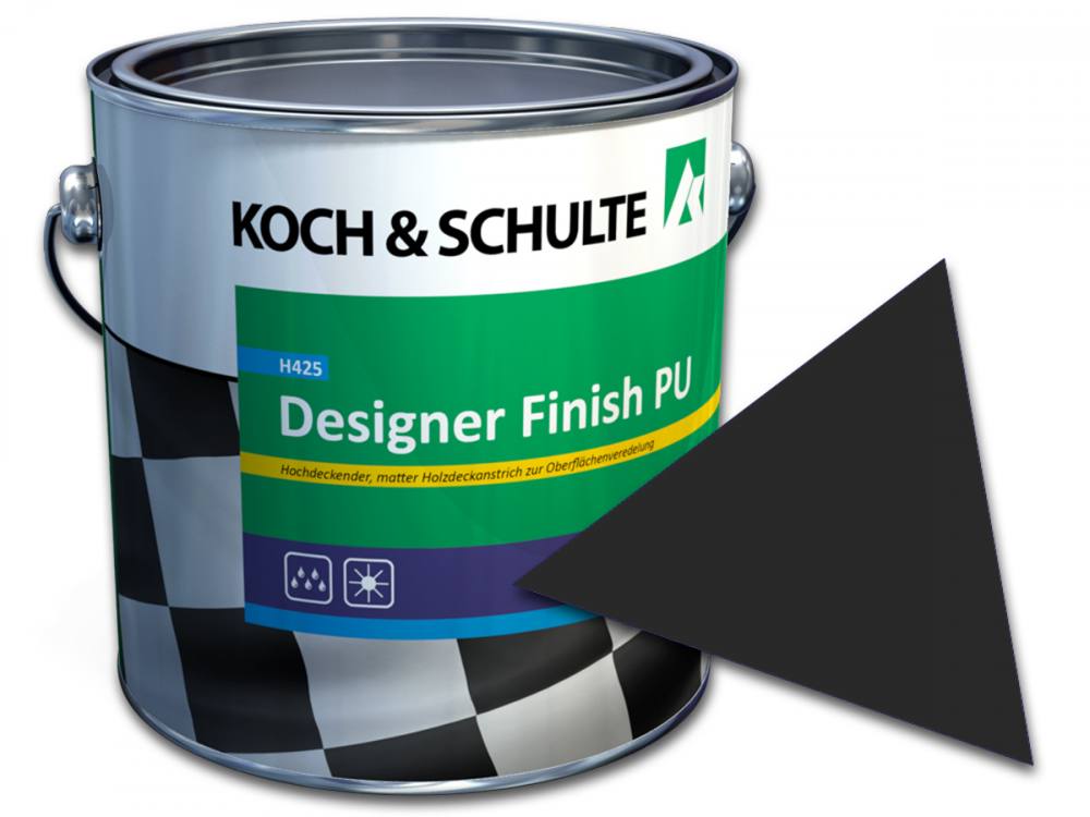 LudwigLacke RAL 9017 Verkehrsschwarz 2K-Spraydose – 400ml, Hochglänzend, Wetterfest, Für Innen & Außen