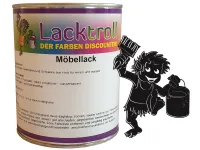Möbellack spielzeugsicher - Schwarzbraun RAL 8022