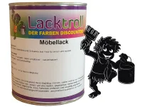 Möbellack spielzeugsicher - Tiefschwarz RAL 9005