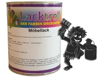 Möbellack spielzeugsicher - Verkehrsschwarz RAL 9017