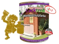 Wetterschutzfarbe 2in1 Currygelb RAL 1027