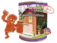 Wetterschutzfarbe 2in1 Rotorange RAL 2001