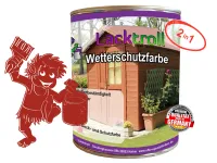 Wetterschutzfarbe 2in1 Feuerrot RAL 3000