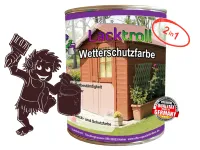 Wetterschutzfarbe 2in1 Schwarzrot RAL 3007