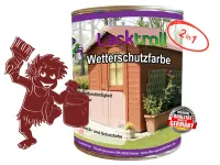 Wetterschutzfarbe 2in1 Braunrot RAL 3011