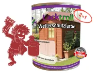 Wetterschutzfarbe 2in1 Orientrot RAL 3031