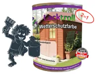 Wetterschutzfarbe 2in1 Graublau RAL 5008