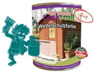 Wetterschutzfarbe 2in1 Wasserblau RAL 5021