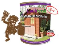 Wetterschutzfarbe 2in1 Olivbraun RAL 8008