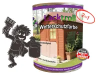 Wetterschutzfarbe 2in1 Graubraun RAL 8019