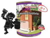 Wetterschutzfarbe 2in1 Schwarzbraun RAL 8022