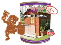 Wetterschutzfarbe 2in1 Orangebraun RAL 8023