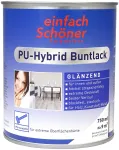 PU-Hybrid Buntlack glänzend | 750 ml | RAL 7001 Silbergrau - einfach Schöner Farbwelten