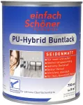 PU-Hybrid Buntlack seidenmatt | 750 ml | RAL 7001 Silbergrau - einfach Schöner Farbwelten